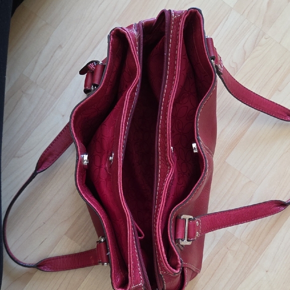 Fossil Red Blackburn Shoulder Leather Bag - Picture 9 of 16